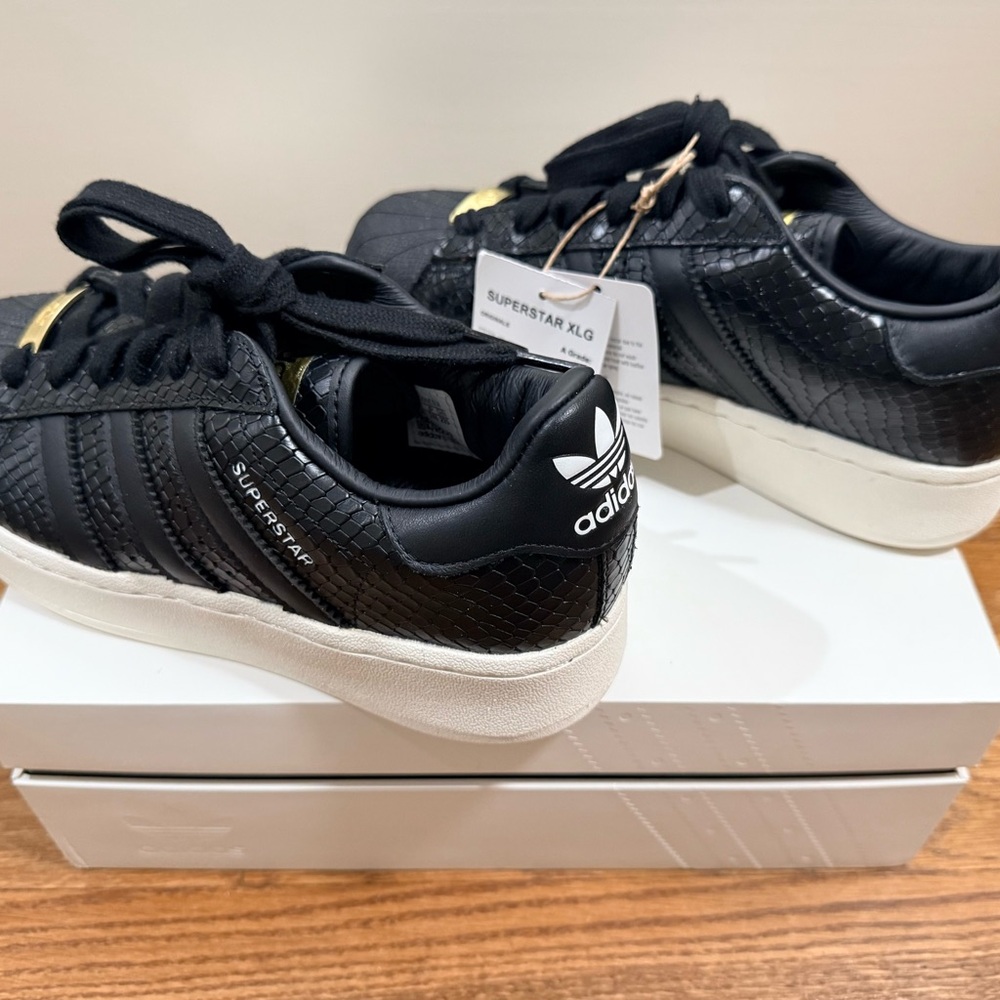 Adidas Originals Superstar XLG - Black and Gold - Picture 7 of 11